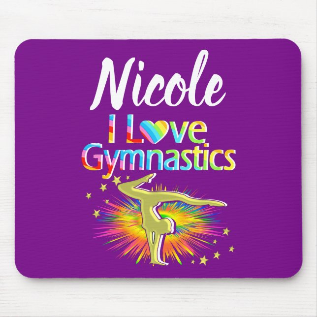 SÖT LILA I KÄRLEK GYMNASTICS DESIGN MUSMATTA (Framsidan)