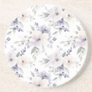 Söt Lila Ivory Lavender Flowers Underlägg