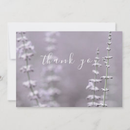 Söt Lila Lavender Blanka tackkort Tack Kort