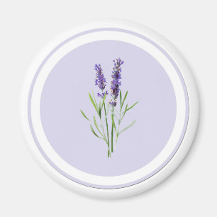 Söt Lila Lavender Flowers Magnet