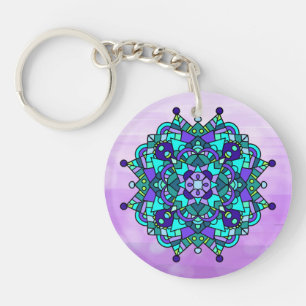 Söt Lila och Blue Mandala