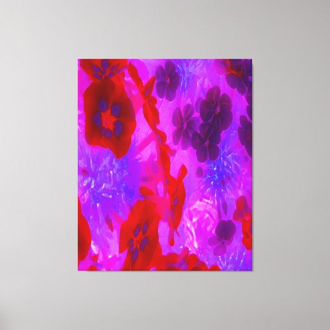 Söt Lila och Red Garden Phlox Flowers Canvastryck (Framsida)