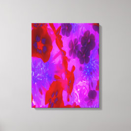 Söt Lila och Red Garden Phlox Flowers Canvastryck