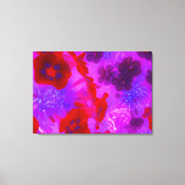 Söt Lila och Red Garden Phlox Flowers Canvastryck