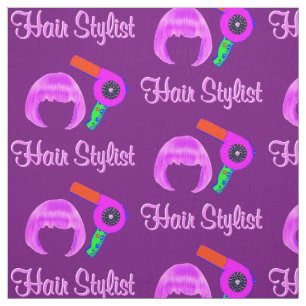 SÖT LILA OCH ROSA HAIR STYLIST TYG