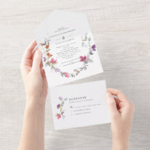 Söt Lila och Rosa Söta Pea Bröllop