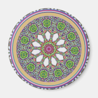 Söt Lila och vit Daisy Blommmosaik Magnet