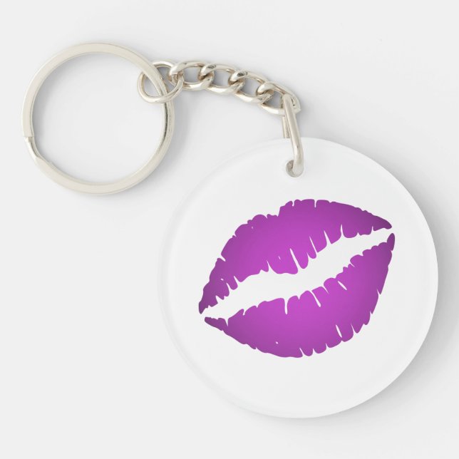 Söt Lila Ombre Lipstick Pout Kiss (Framsidan)