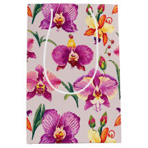 Söt Lila Orchid Mönster