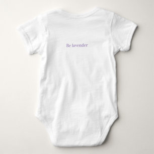 Söt lila ord estetisk baby bodysuit Flora T Shirt