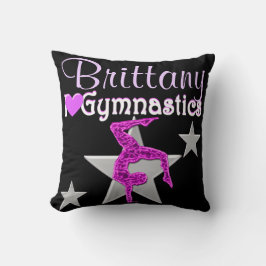SÖT LILA PERSONLIG GYMNASTICS PILLOW KUDDE