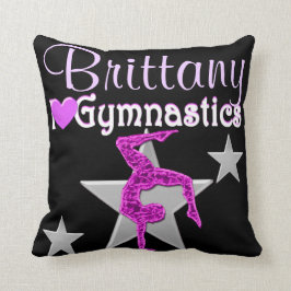SÖT LILA PERSONLIG GYMNASTICS PILLOW KUDDE