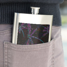 Söt Lila Pixelated Dragonfly Fickplunta