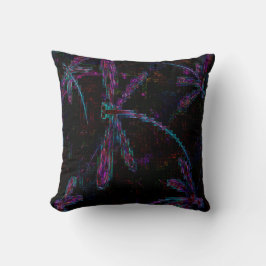 Söt Lila Pixelated Dragonfly Kudde