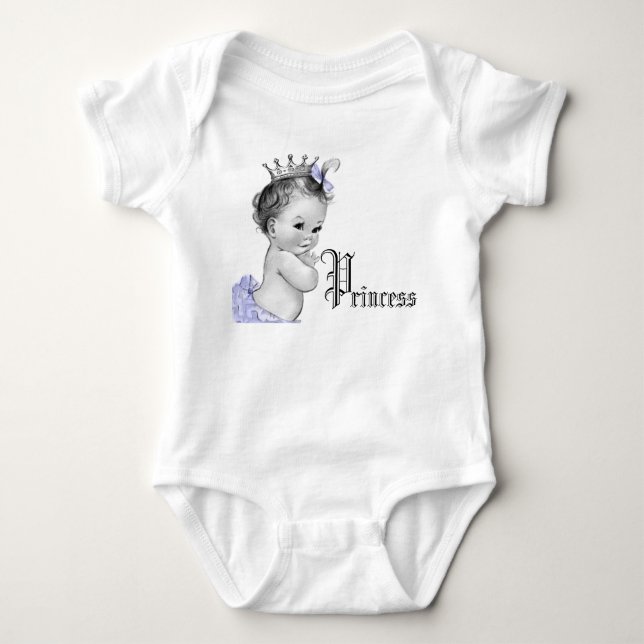 Söt lila prinsessa-barnflickas tröjor (Framsida)