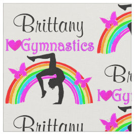 SÖT LILA RAINBOW GYMNASTICS FABRIC TYG