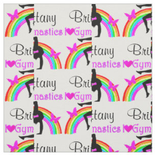 SÖT LILA RAINBOW GYMNASTICS FABRIC TYG