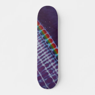 Söt Lila Rand Tie Dye Skateboard Bräda 19,5 Cm