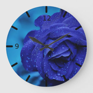 Söt Lila Ro Large Clock Stor Klocka