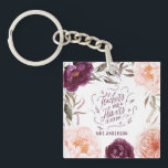 Söt lila rosa blommigt elegant-lärare<br><div class="desc">Blommigt- och pumpdockans falldesign i lila,  grönt och persika. Med vacker vattenfärgsutformning,  blommigt,  blad och pumpor. Idealisk höst-/höstdesign. Sänd för en gåva</div>