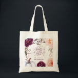 Söt lila rosa blommigt elegant-lärare tygkasse<br><div class="desc">Blommigt- och pumpdockans falldesign i lila,  grönt och persika. Med vacker vattenfärgsutformning,  blommigt,  blad och pumpor. Idealisk höst-/höstdesign. Sänd för en gåva</div>