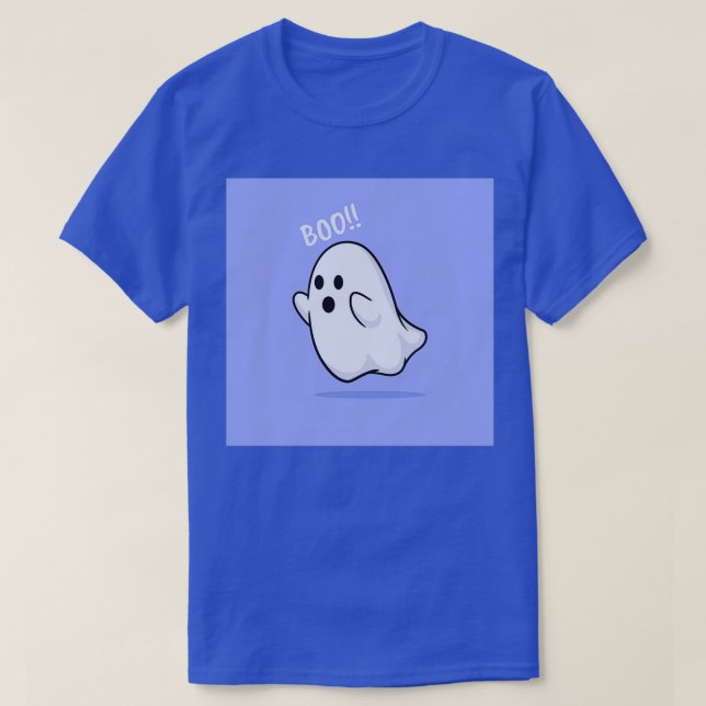 Söt lila-spöke av ogillande t shirt (Design framsida)