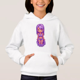 Söt lila tjej t shirt