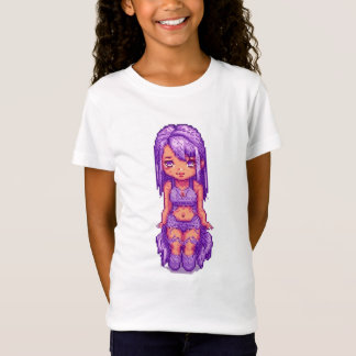 Söt lila tjej t shirt