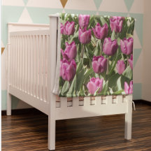 Söt Lila Tulips Blommigt