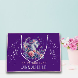 Söt Lila Unicorn Rosa Glitter Girl Girl Girl Girl 