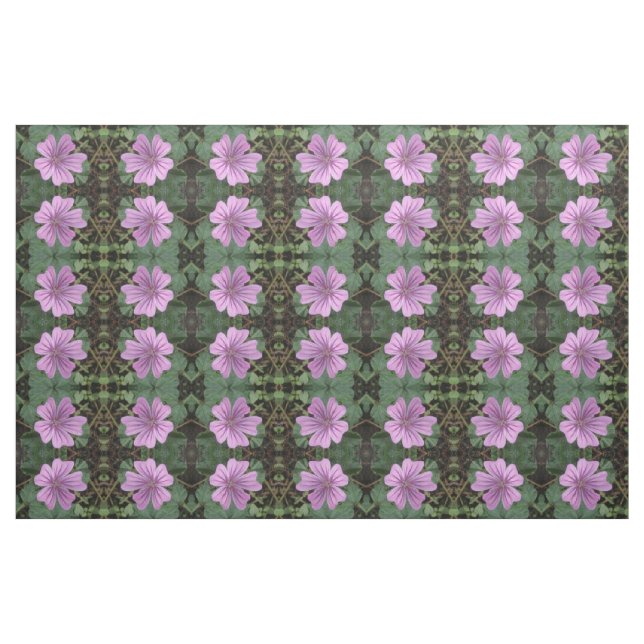 Söt Lila Wildblomme Blommigt Patterned Fabric Tyg (Fat Quarter)