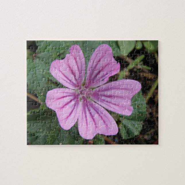 Söt Lila WildblomPuzzle Pussel (Horisontell)