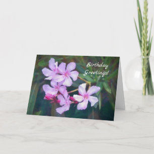 Söt Lilac Daety Flowers Birthday Card Kort