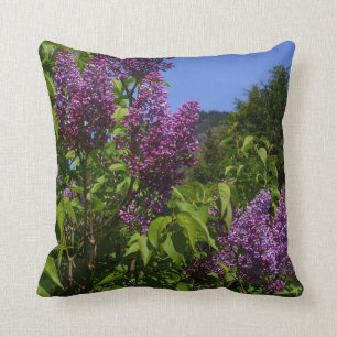 Söt Lilac Flowers Nature Scene Kudde