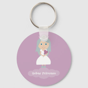 Söt lilac Sober Princess-nyckelkedja Nyckelring