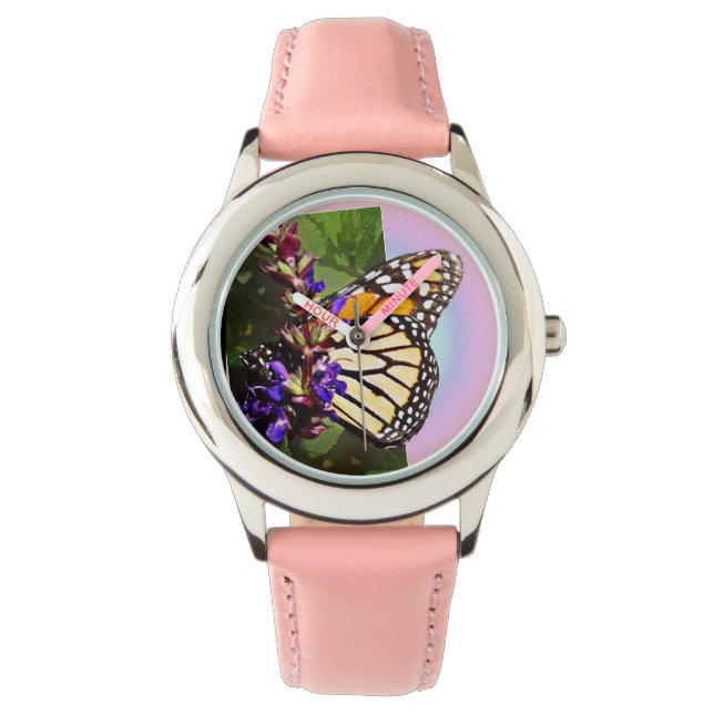 Söt Lil'Butterfly - Glitter Watch Armbandsur (Framsida)