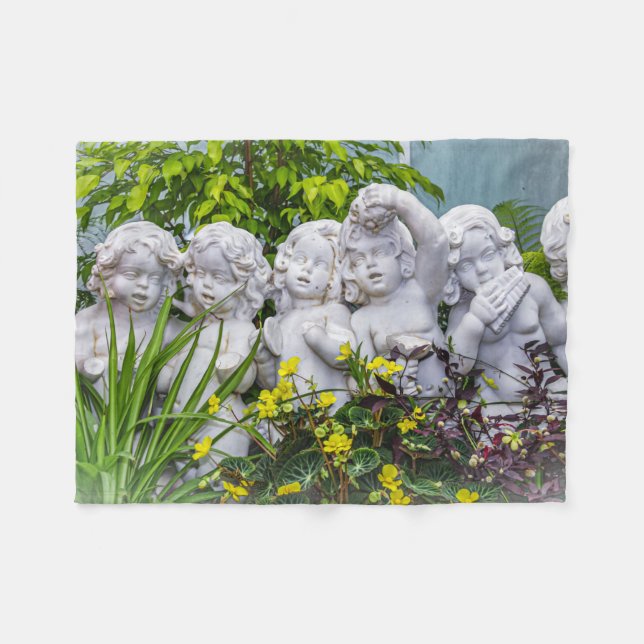 Söt lilla änglar.. fleecefilt (Framsidan (Horisontell))