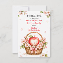 Söt lilla äppelblom Baby Shower Inbjudningar