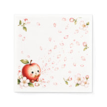 Söt lilla äppelblom Baby Shower