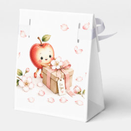 Söt lilla äppelblom Baby Shower Presentaskar
