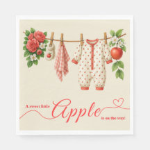 Söt lilla äpple-babyshower | Höstrustik barn