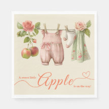 Söt lilla äpple-babyshower | Höstrustikalt babyfir