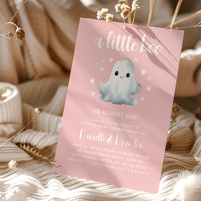 Söt lilla Boo Halloween-barnkalas Inbjudningar (Skapare uppladdad)