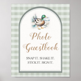 Söt lilla dunkelskugga Foto Guestbook Poster