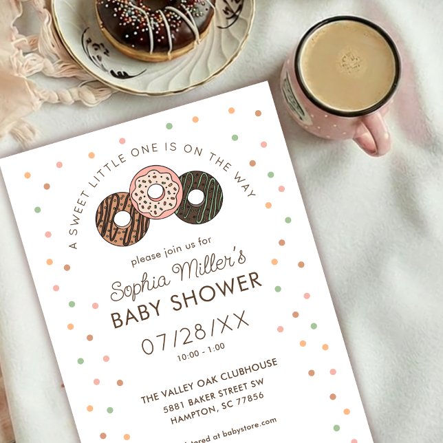 Söt lilla en Brunch Baby Shower Inbjudan (Skapare uppladdad)