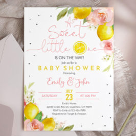 Söt lilla en liten, liten, babyliten Rosa Inbjudningar