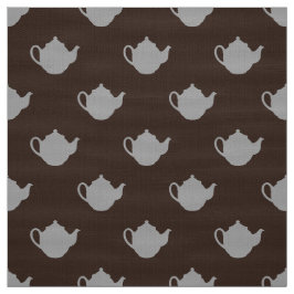 Söt lilla färgad tekanna mönster-väv tyg