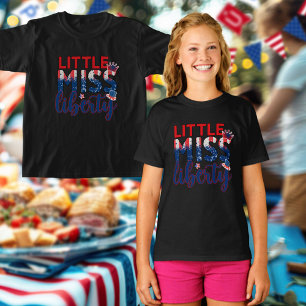 Söt lilla Fröken Liberty 1776 till 2026 Amerika 25 T Shirt