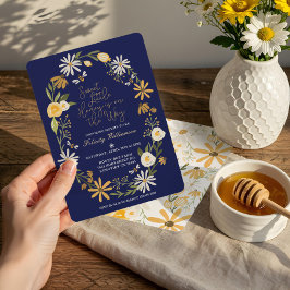 Söt lilla honung på vägen | Bee Baby Shower Inbjudningar