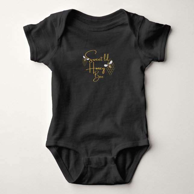 Söt lilla honungsbi t-shirt (Framsida)